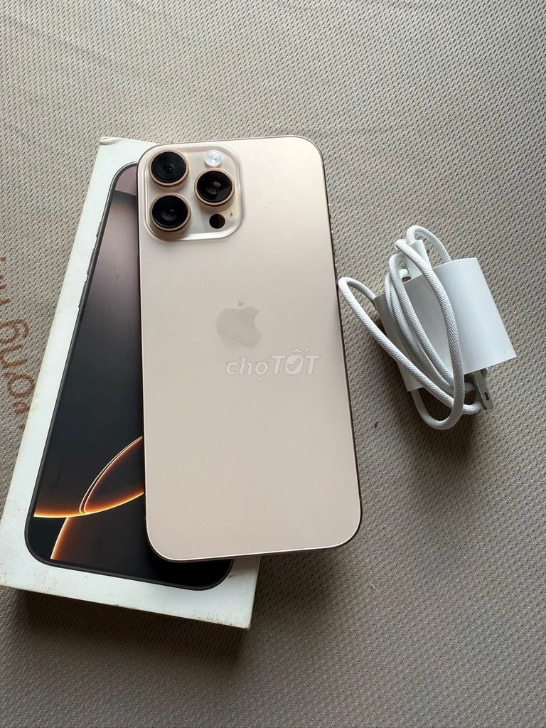 Apple iPhone 16 Pro Max 256GB Vàng sa mạc Như mới. Mua bán Điện thoại tại Quận 5 Tp Hồ Chí Minh được đăng bởi Hội Đồ Điện Tử hình 1