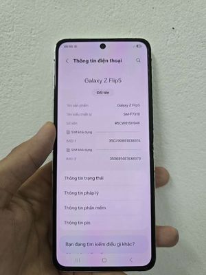 Samsung Galaxy Z Flip5 Trắng 256GB,máy ng đẹp 99%. Mua bán Điện thoại tại Quận Thanh Xuân Hà Nội được đăng bởi Nguyễn Minh Tân