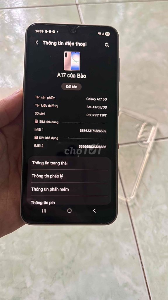 Samsung Galaxy A17 5G 128GB Bạc. Mua bán Điện thoại tại Thành phố Vũng Tàu Bà Rịa - Vũng Tàu được đăng bởi Bảo hình 1