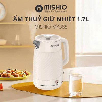 ẤM THUỶ GIỮ NHIỆT 1.7 LÍT INOX 304 MK385 - MISHIO