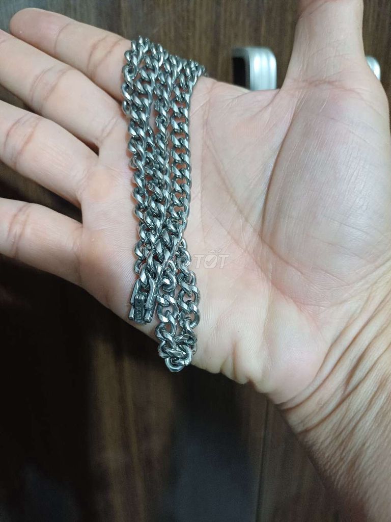 Dây chuyền Inox Bạc 60cm 6li. Mua bán Phụ kiện thời trang khác tại Thành phố Đồng Xoài Bình Phước được đăng bởi PN Ngọc Minh hình 1