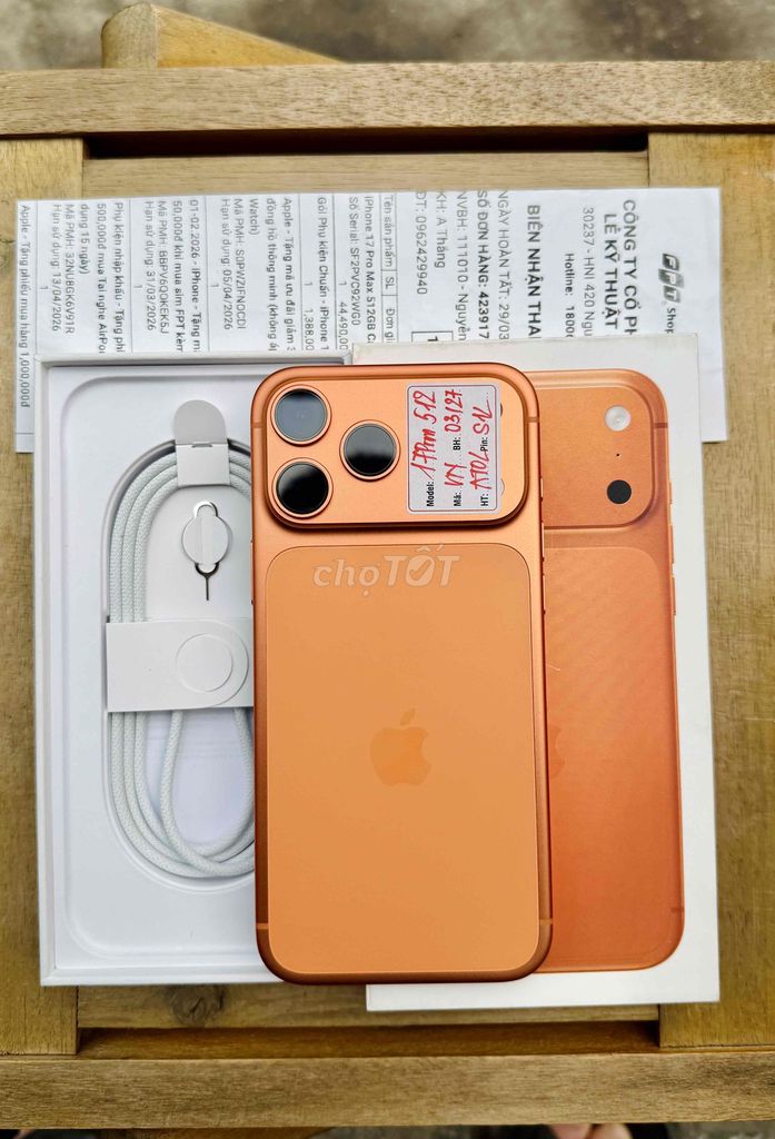 Iphone 17 Promax 512GB Cam VN/A như mới. Mua bán Điện thoại tại Quận Đống Đa Hà Nội được đăng bởi Lâm Bảo Tuyên hình 1