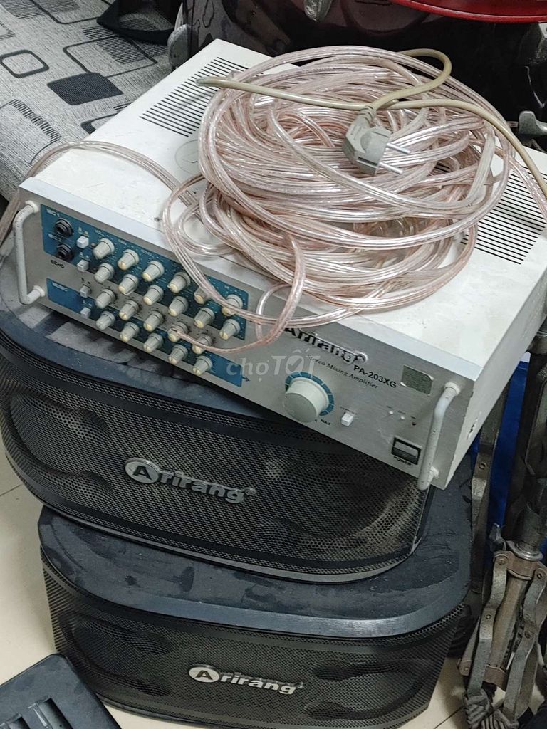 Amply Arirang PA-203XG + 2 loa + dây âm thanh. Mua bán Tivi, Âm thanh tại Quận Gò Vấp Tp Hồ Chí Minh được đăng bởi Hoàng Minh Trí hình 1