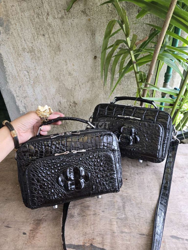 Túi da cá sấu đen thời trang. Mua bán Túi xách tại Huyện An Phú An Giang được đăng bởi THẮNG ĐỒ DA hình 1