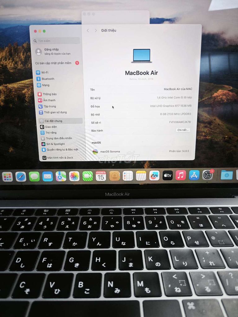 Apple MacBook Air 2018 8GB/256GB. Mua bán Laptop tại Thị xã Bến Cát Bình Dương được đăng bởi Mèo hình 1