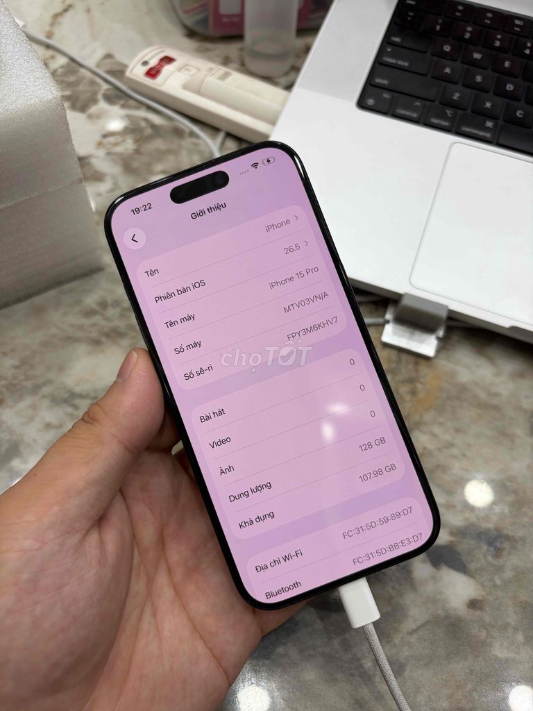 Apple iPhone 15 Pro 128GB Xanh. Mua bán Điện thoại tại Huyện Thanh Trì Hà Nội được đăng bởi Đoàn Xuân Tùng hình 1