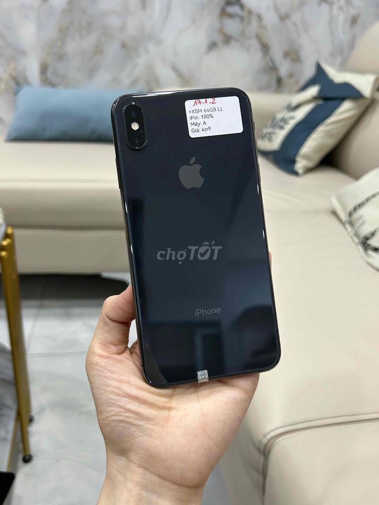 iPhone Xs Max 64GB Đen LL/A IOS 17.1.2 Zin Đẹp 99. Mua bán Điện thoại tại Huyện Hóc Môn Tp Hồ Chí Minh được đăng bởi SIRI STORE HCM hình 1