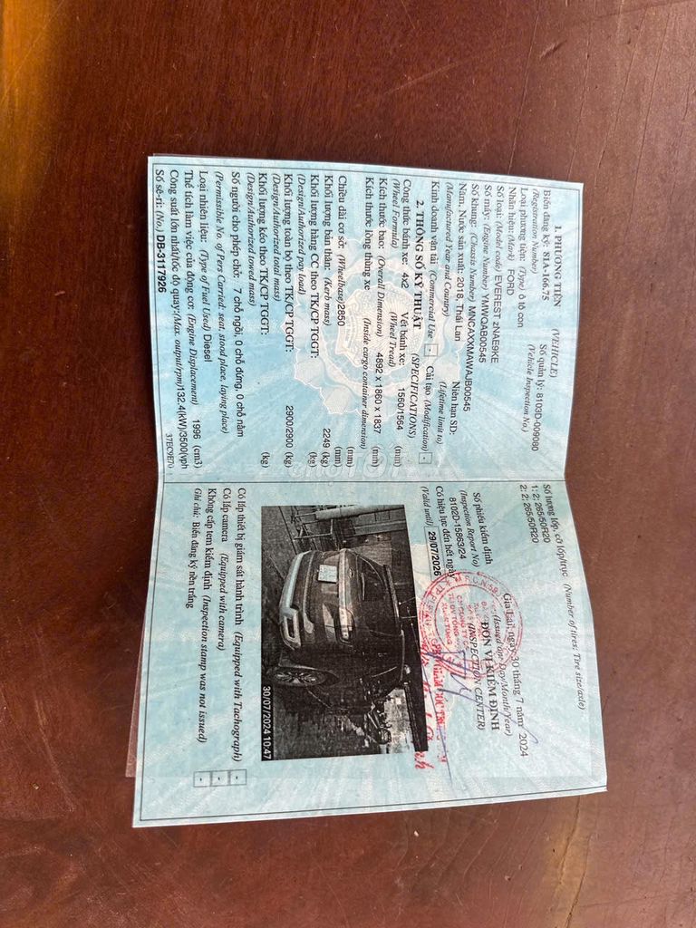 Ford Everest 2018 Titanium 2.2L AT 4x2 - 110000 km. Mua bán Ô tô tại Thành phố Pleiku Gia Lai được đăng bởi Tuấn hình 8