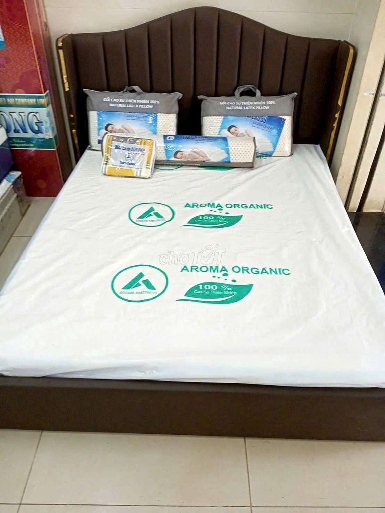 Nệm Aroma Organic Cao su thiên nhiên. Mua bán Giường, chăn ga gối nệm tại Huyện Tháp Mười Đồng Tháp được đăng bởi Nệm Giá Kho Tháp Mười hình 1