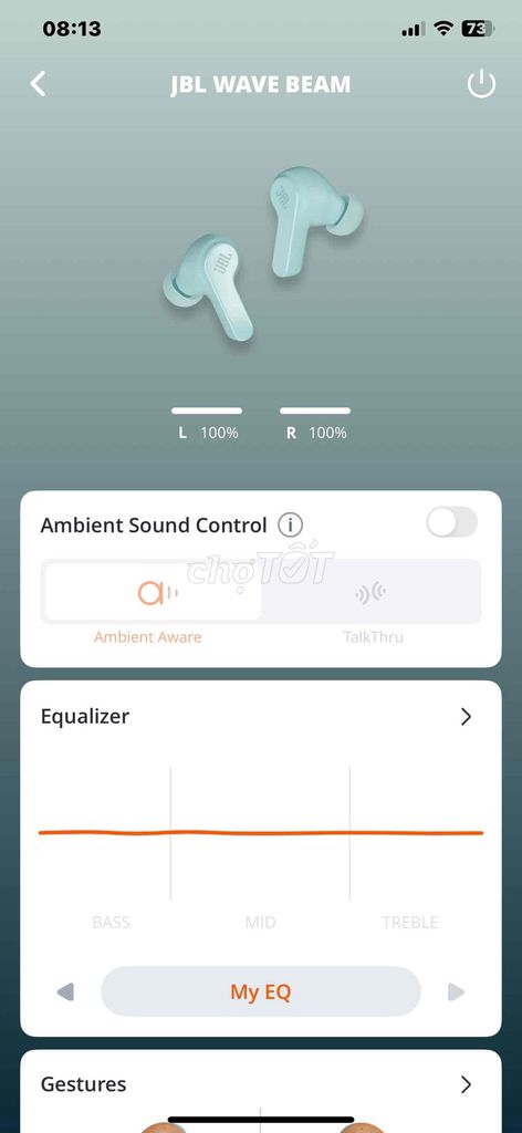 Tai nghe Bluetooth JBL Wave Beam. Mua bán Tivi, Âm thanh tại Huyện Châu Thành An Giang được đăng bởi Miền Tây hình 1