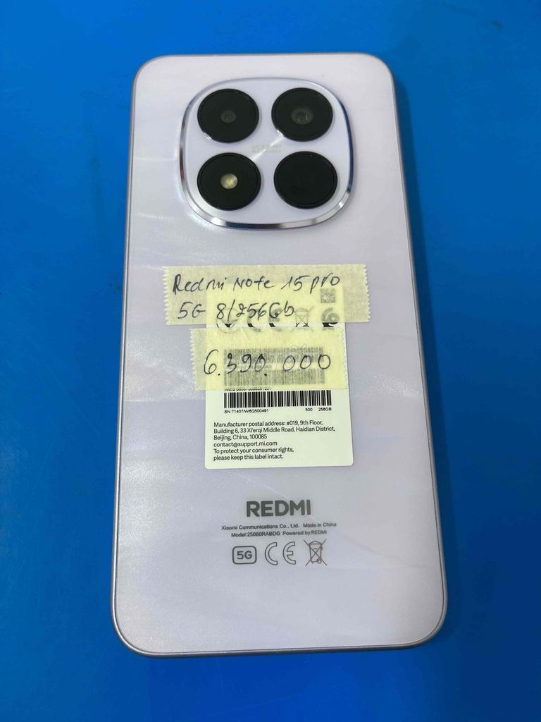 Xiaomi Redmi Note 15 pro 5G 8/256gb 99,99% bh2027. Mua bán Điện thoại tại Quận Ninh Kiều Cần Thơ được đăng bởi Cầm Đồ Anh Quý hình 1