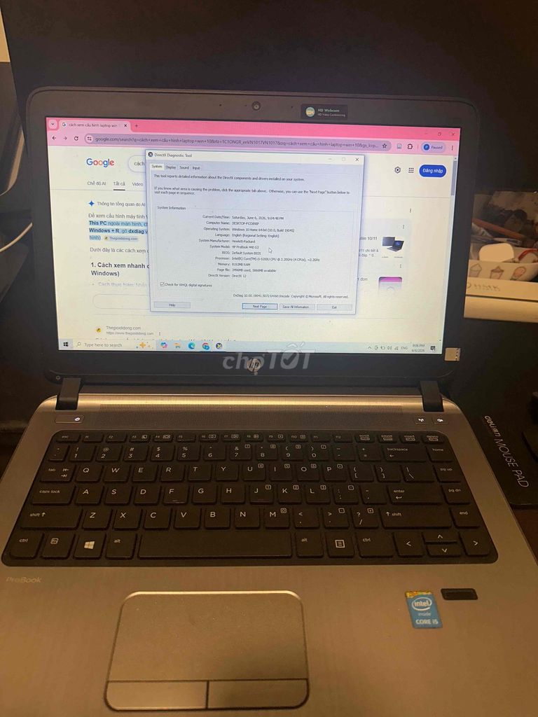 HP ProBook 440 G2 i5-5200U 14 inch 16GB/256GB. Mua bán Laptop tại Quận 12 Tp Hồ Chí Minh được đăng bởi Khoa Đặng hình 1