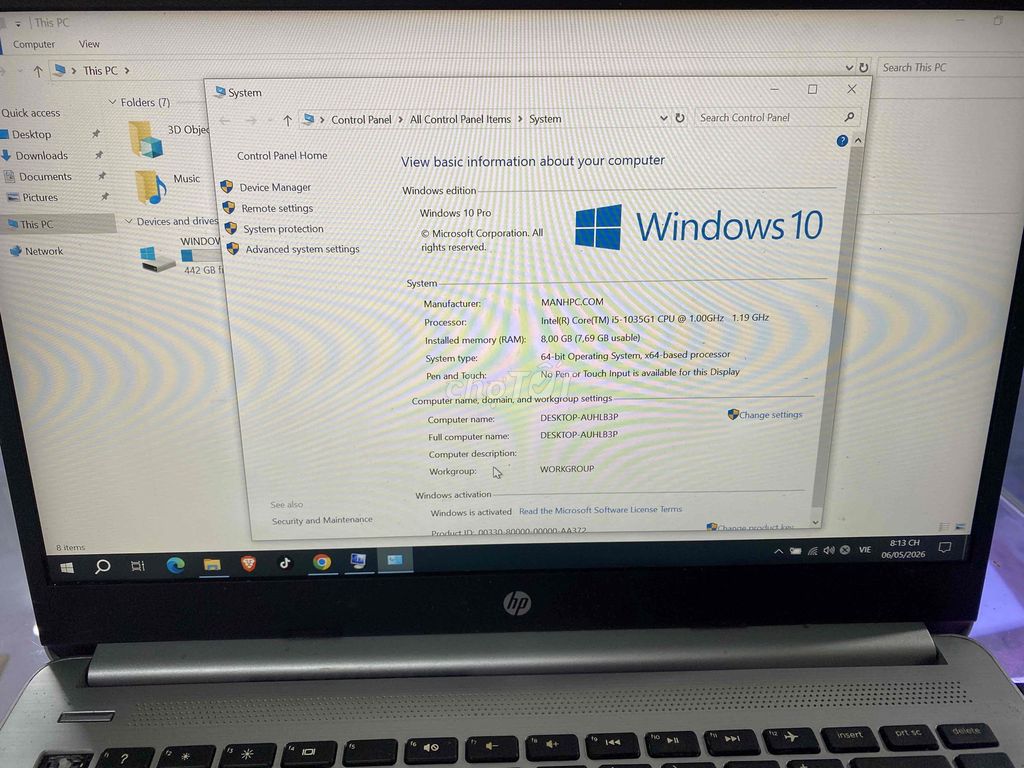 HP 340s G7 i5-1035G1 8GB/512GB. Mua bán Laptop tại Thành phố Trà Vinh Trà Vinh được đăng bởi Tủn hình 1
