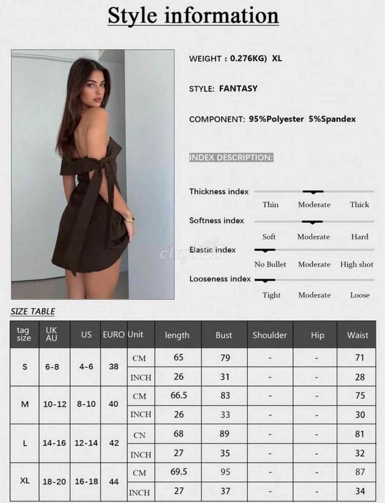 Đầm nữ Polyester size XL. Mua bán Quần áo tại Thành phố Vinh Nghệ An được đăng bởi GLAMINE hình 1
