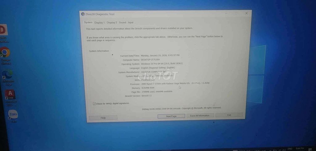 ASUS TUF Gaming FX505DU Ryzen 7 8GB. Mua bán Laptop tại Quận 7 Tp Hồ Chí Minh được đăng bởi Chiến Nguyễn hình 1