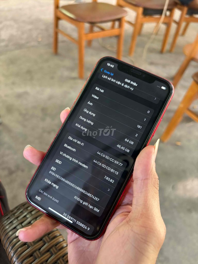 iPhone Xr 64GB Đỏ Đã qua sử dụng. Mua bán Điện thoại tại Thành phố Mỹ Tho Tiền Giang được đăng bởi Quan Nguyễn  hình 1