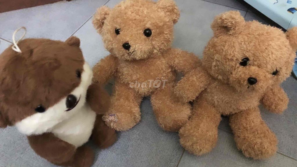 Gấu bông Nâu Vải bông