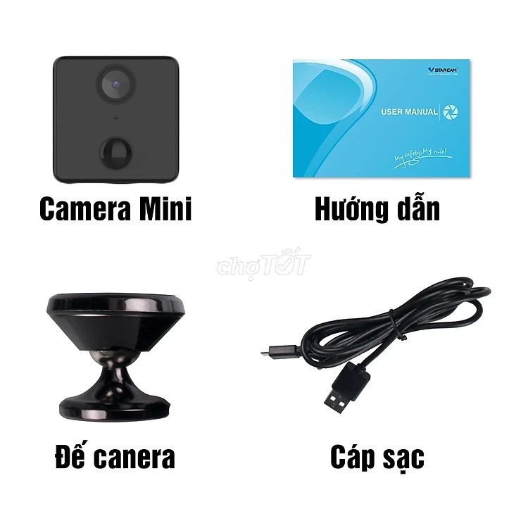 Camera IP VSTARCAM CB71 Wifi dùng pin 1500mAh