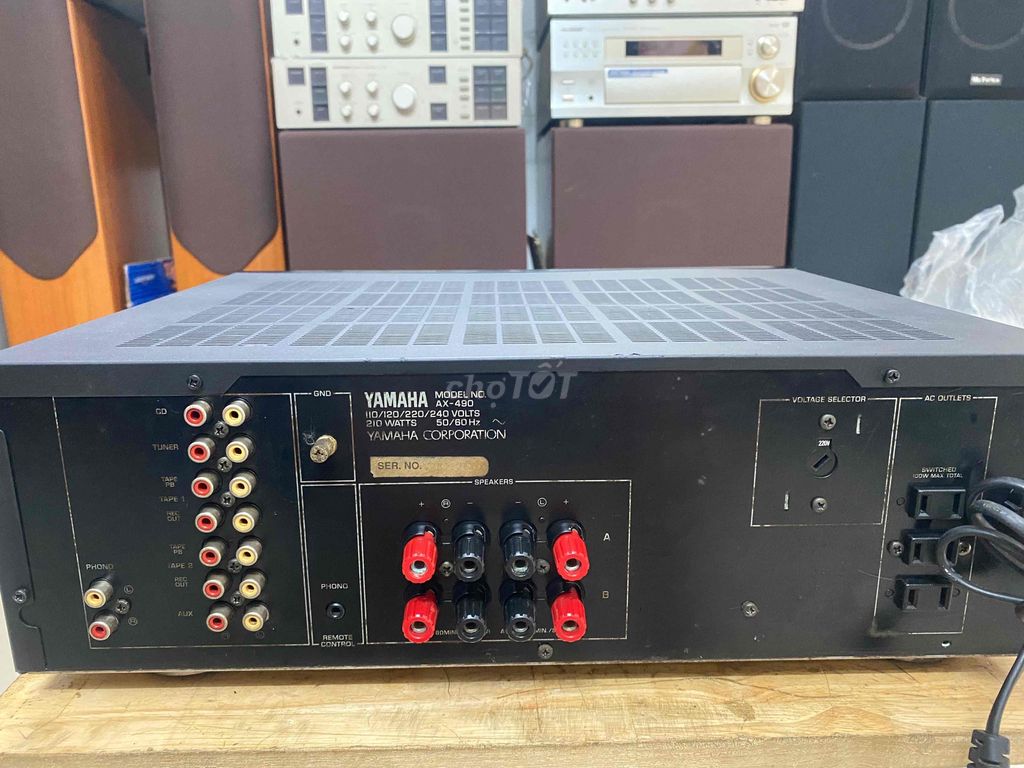 Âm ly Yamaha AX-490 điện 220v công suất 210 wat. Mua bán Tivi, Âm thanh tại Quận 11 Tp Hồ Chí Minh được đăng bởi Duy Nguyễn hình 5