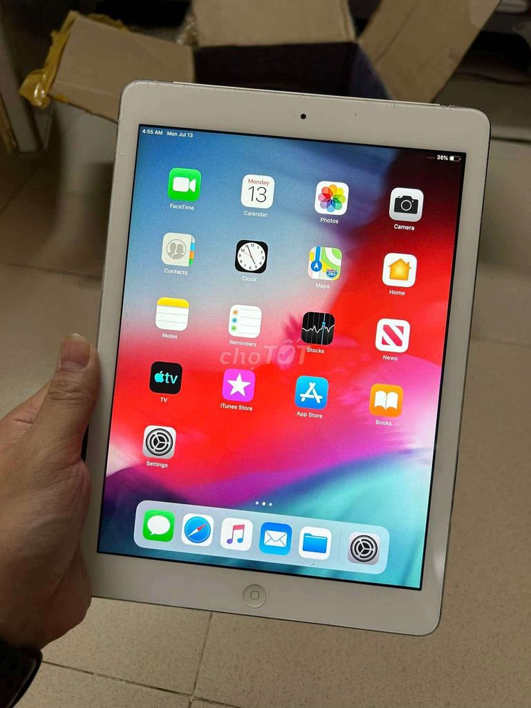 Apple iPad Air 16GB Wifi/4G Bạc. Mua bán Máy tính bảng tại Huyện Thanh Trì Hà Nội được đăng bởi Hồng Quân hình 1