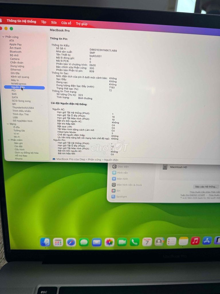 Apple MacBook Pro 2019 i7 16 inch 16GB/512GB. Mua bán Laptop tại Huyện Gia Lộc Hải Dương được đăng bởi Mr Diệp hình 1