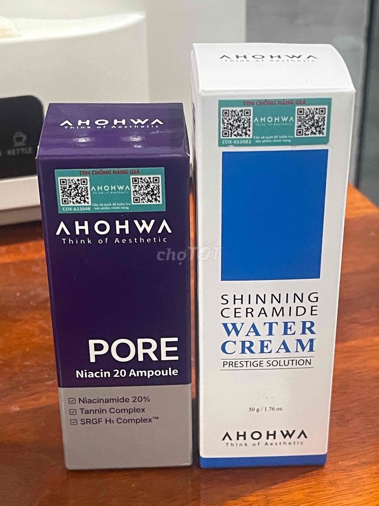 Kem dưỡng ẩm AHOHWA & Pore Niacin 20 Ampoule. Mua bán Phụ kiện thời trang khác tại Huyện Long Thành Đồng Nai được đăng bởi Hanh Tran hình 1