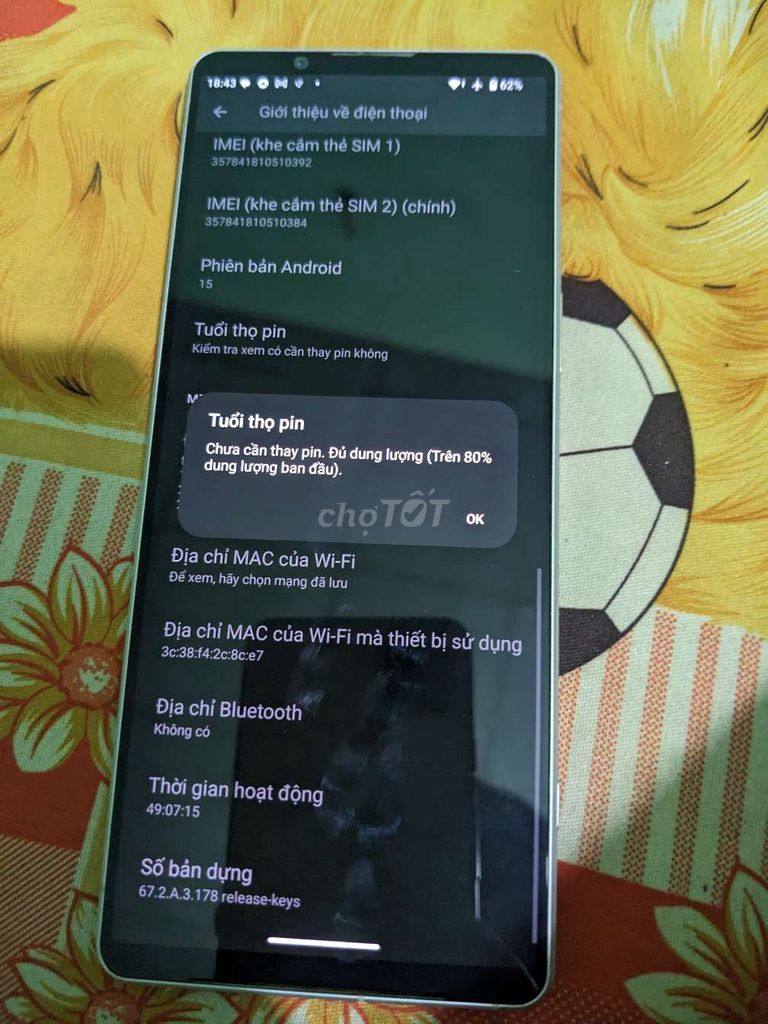 Sony Xperia 1 Mark 5 AU Bạc. Mua bán Điện thoại tại Huyện Bình Chánh Tp Hồ Chí Minh được đăng bởi Phuong hình 1