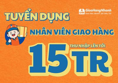 [NGÃ NĂM] TUYỂN SHIPPER GIAO NHẬN THEO TUYẾN