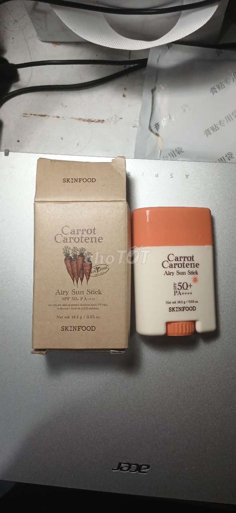 Thanh chống nắng SKINFOOD Carrot Sun Stick. Mua bán Phụ kiện thời trang khác tại Quận Tân Bình Tp Hồ Chí Minh được đăng bởi thao phuong hình 1