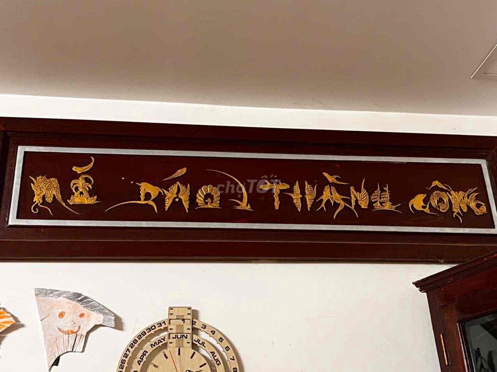 Tranh chữ phong thủy Mã Đáo Thành Công Gỗ Nâu Vàng. Mua bán Đồ sưu tầm, đồ cổ tại Quận Tân Bình Tp Hồ Chí Minh được đăng bởi Nguyễn Quân hình 1