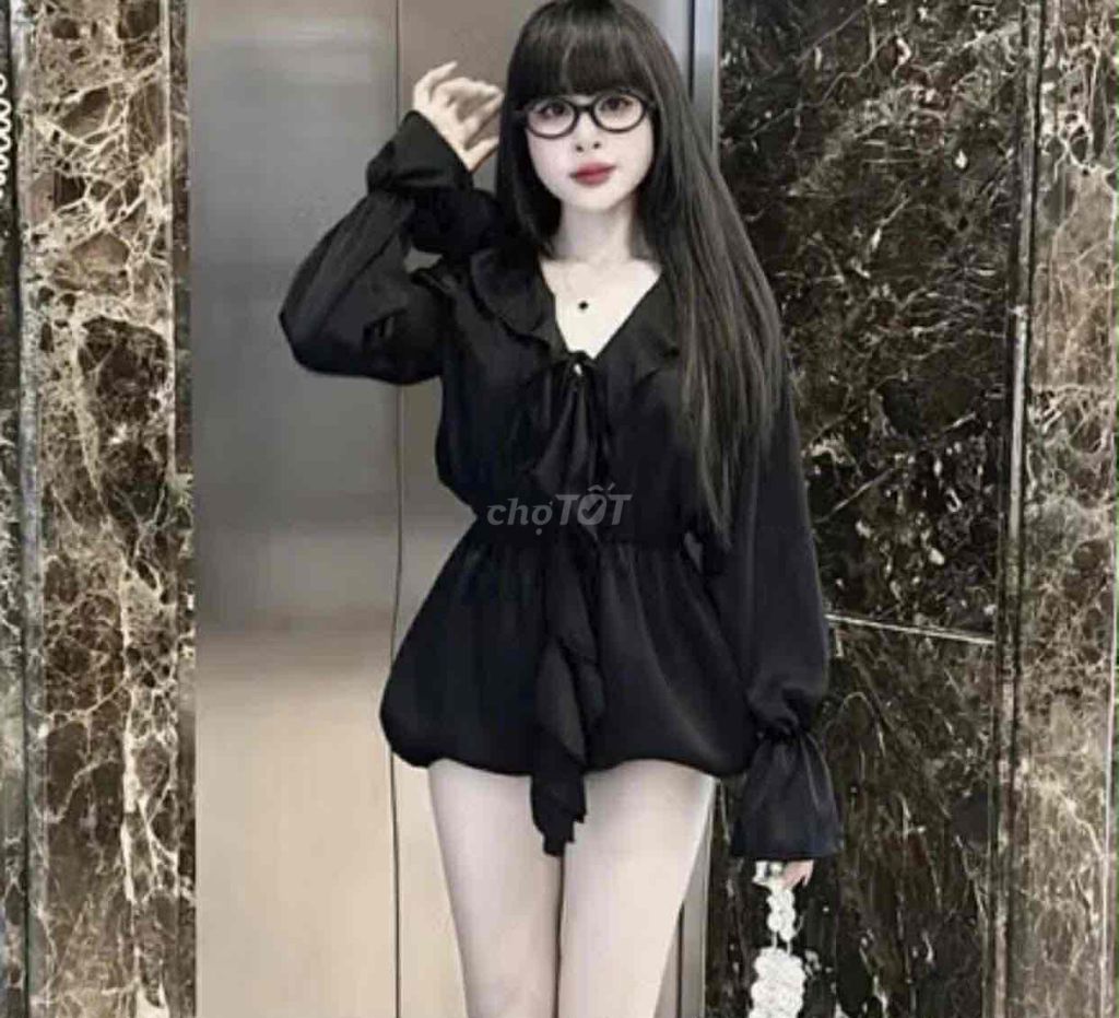 Đầm nữ dáng xoè tay dài. Mua bán Quần áo tại Huyện Quỳ Châu Nghệ An được đăng bởi Hồng Nhiên hình 1