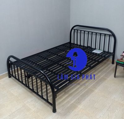 Giường sắt bi đen bền- Giường sắt rẻ- Giường sắt
