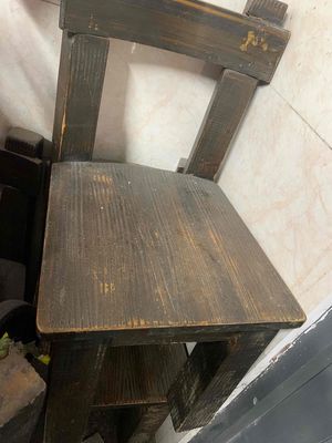 5 ghế gỗ cafe gỗ dày thanh lý