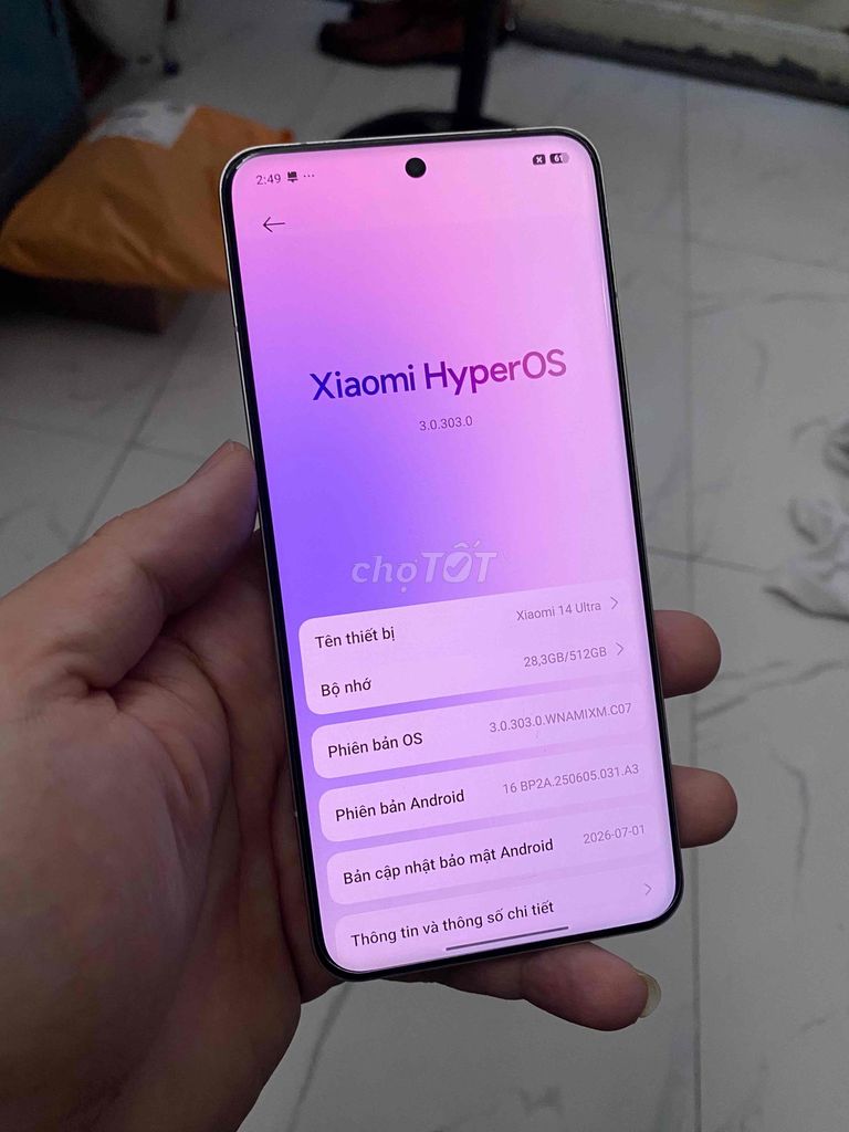 Xiaomi Mi 14 Ultra 16GB/512GB chính hãng VN. Mua bán Điện thoại tại Quận 5 Tp Hồ Chí Minh được đăng bởi ManhQuynh hình 1
