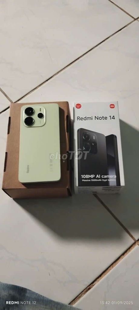 Xiaomi Redmi Note 14 256GB Xanh lá. Mua bán Điện thoại tại Thành phố Bà Rịa Bà Rịa - Vũng Tàu được đăng bởi iloveyou hình 1
