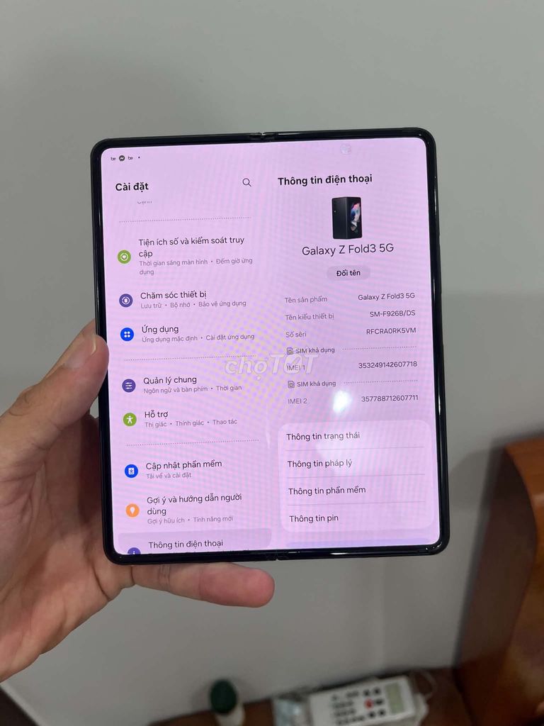 Samsung Galaxy Z Fold3 5G 256GB Đen 2 SIM. Mua bán Điện thoại tại Thành phố Thủ Đức Tp Hồ Chí Minh được đăng bởi Quang Tuấn hình 1