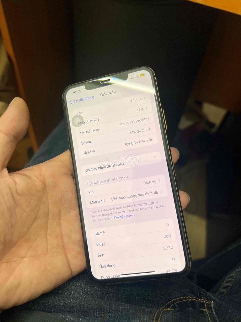 bán 11prm thay màn, thay lưng, pin 78. Mua bán Điện thoại tại Quận Long Biên Hà Nội được đăng bởi Bố 3 con  hình 1