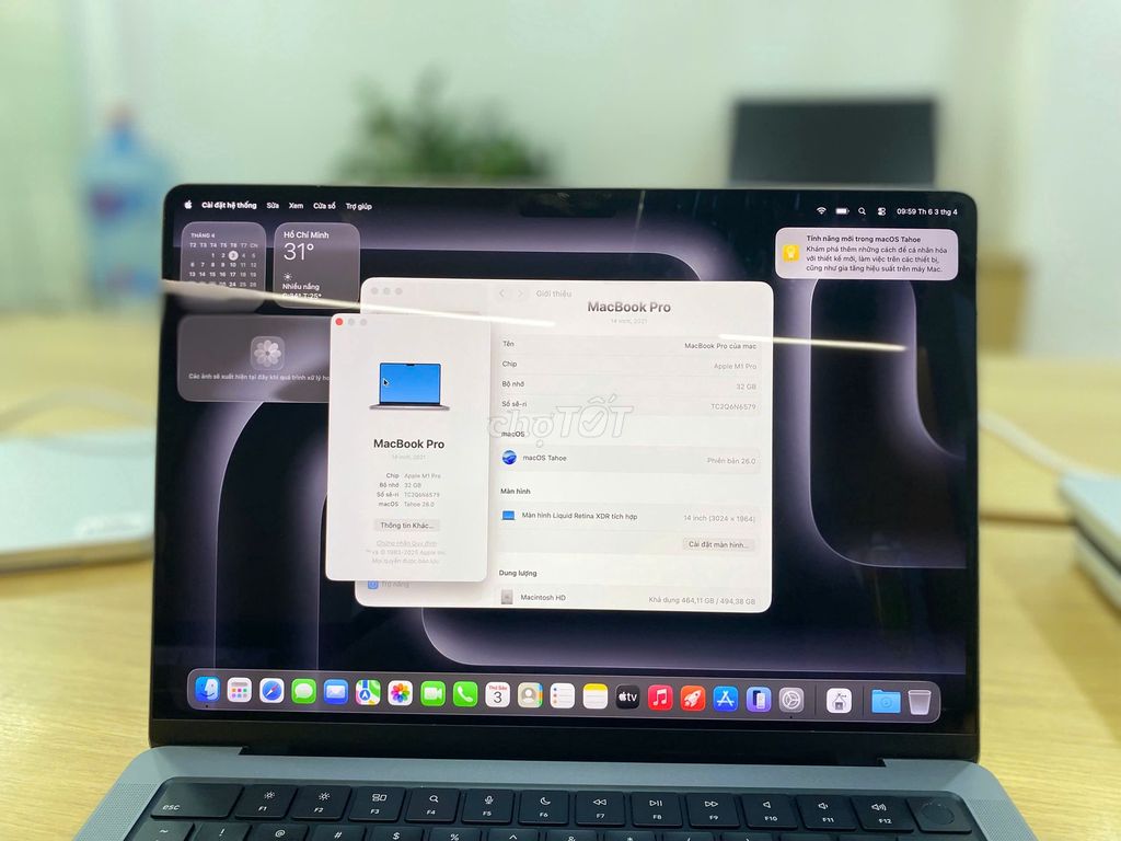 Macbook Pro 14" 2021 Chip M1Pro Ram 16G & Ram 32Gb. Mua bán Laptop tại Quận 10 Tp Hồ Chí Minh được đăng bởi Lapvn hình 1