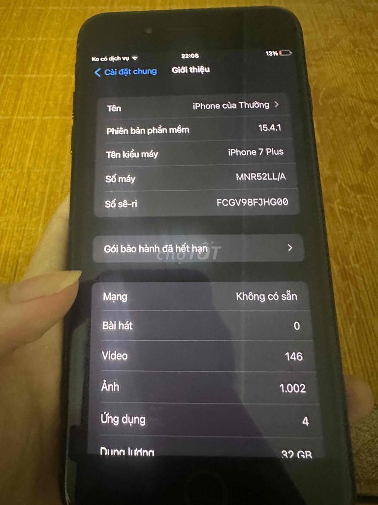 Apple iPhone 7 Plus 32GB Đen. Mua bán Điện thoại tại Quận Nam Từ Liêm Hà Nội được đăng bởi Văn Thưởng hình 1