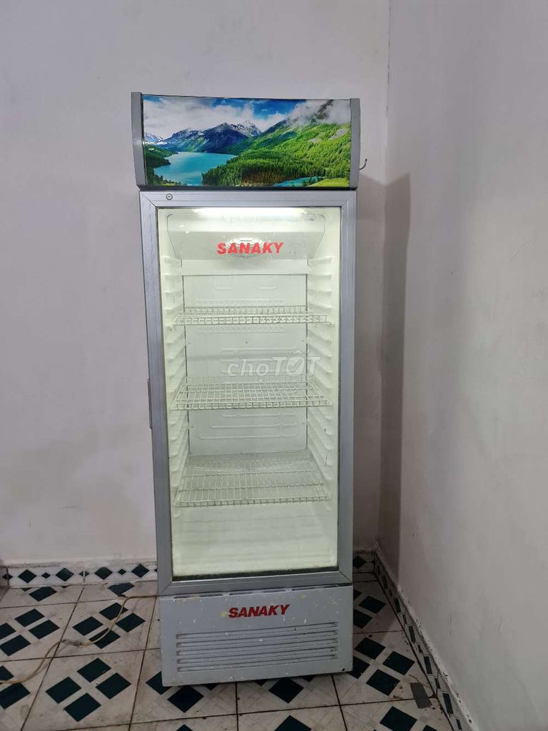 Tủ mát Sanaky 300l zin gas lốc chạy tốt