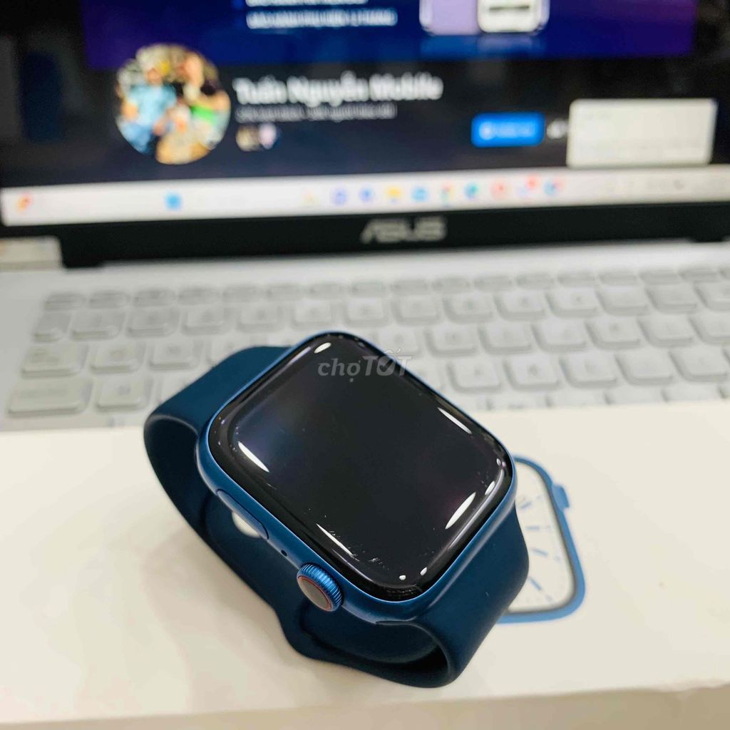Apple watch seri 7 xanh size 45m lte vn/a