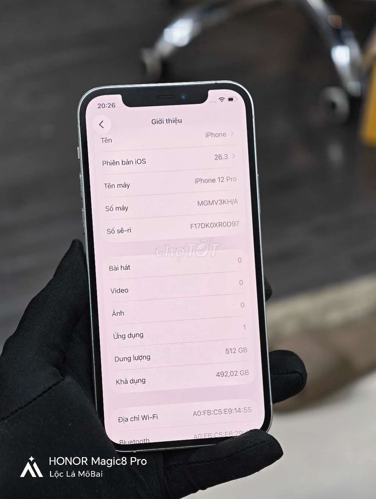 Apple iPhone 12 Pro 512GB Bạc. Mua bán Điện thoại tại Thành phố Đà Lạt Lâm Đồng được đăng bởi Lộc Lá Mô Bai hình 1
