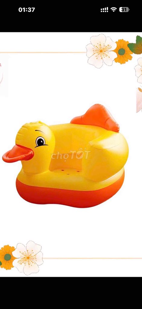 Ghế tập ngồi phao Vàng cam trẻ em. Mua bán Mẹ và bé tại Thành phố Thuận An Bình Dương được đăng bởi Nhi Nhi hình 1