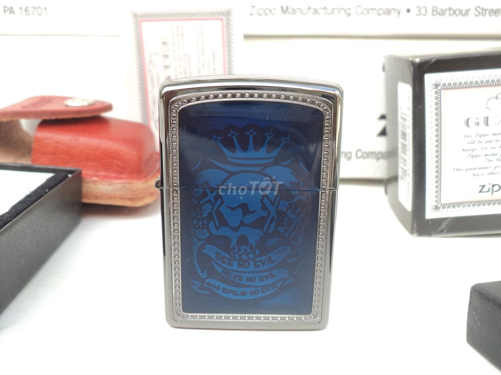 3 PHÁP TU THÂN CỦA PHẬT TỔ / Zippo Mỹ, Hiếm, zin