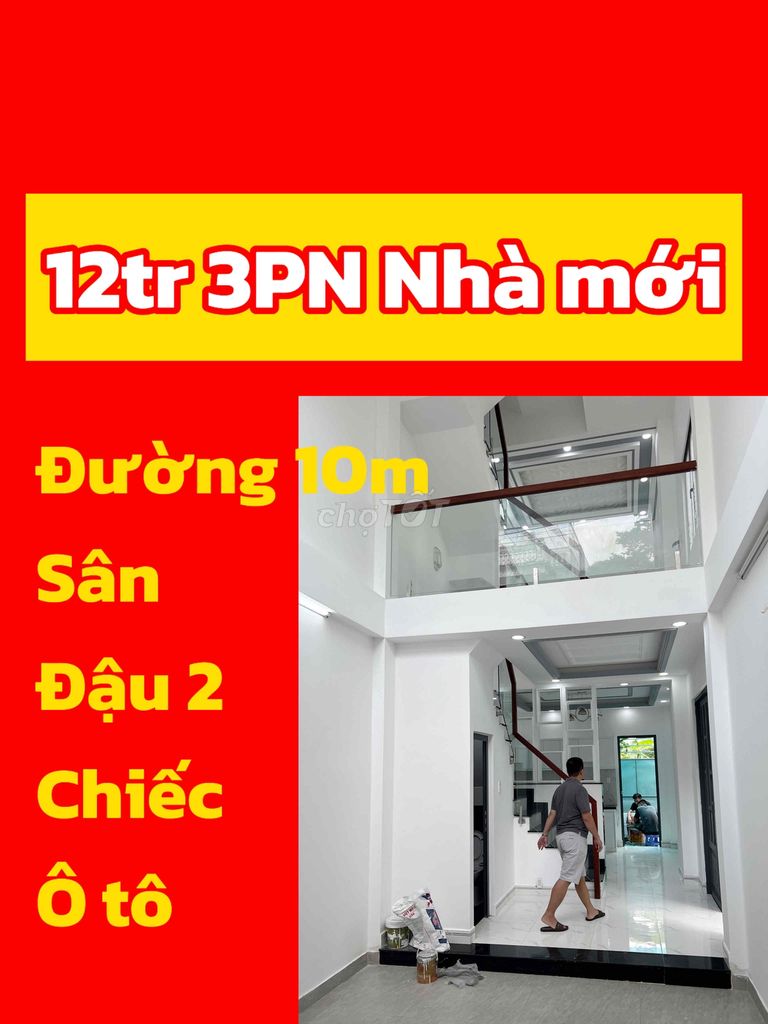 ✴️✴️HOT nhà 3 PN hẻm 10m có sân đậu 2 chiếc ô tô SGM nhà bè