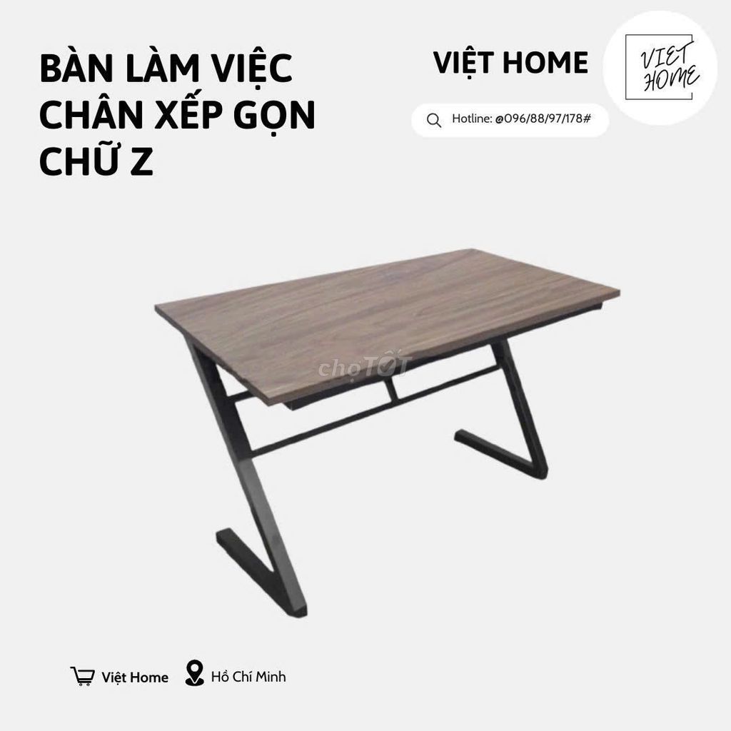 Bàn làm việc chân xếp chữ. Mua bán Bàn ghế tại Quận Bình Tân Tp Hồ Chí Minh được đăng bởi Tổng kho phế liệu hình 2