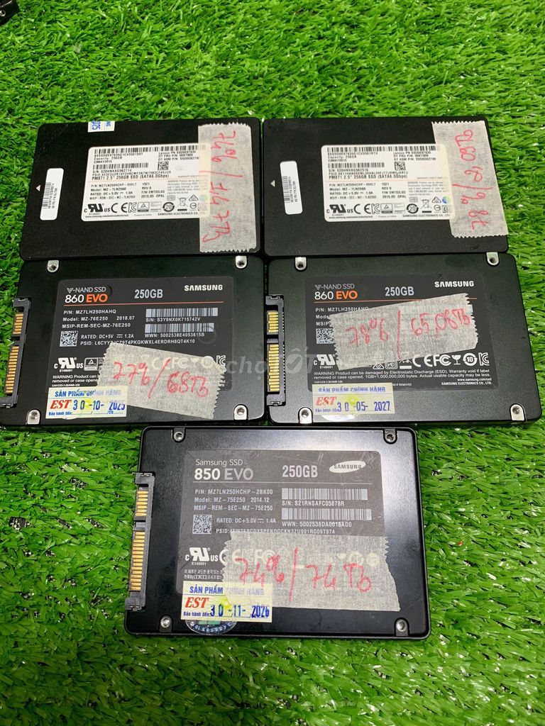 SSD 2.5 Samsung 120gb- 256gb evo sk tốt. Mua bán Linh kiện (RAM, Card...) tại Quận Gò Vấp Tp Hồ Chí Minh được đăng bởi vitinhtule hình 1