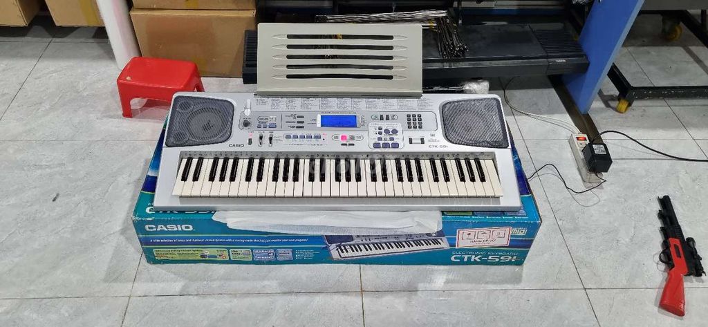 Đàn organ casio CTK 591 mới 99% nguyên thùng full