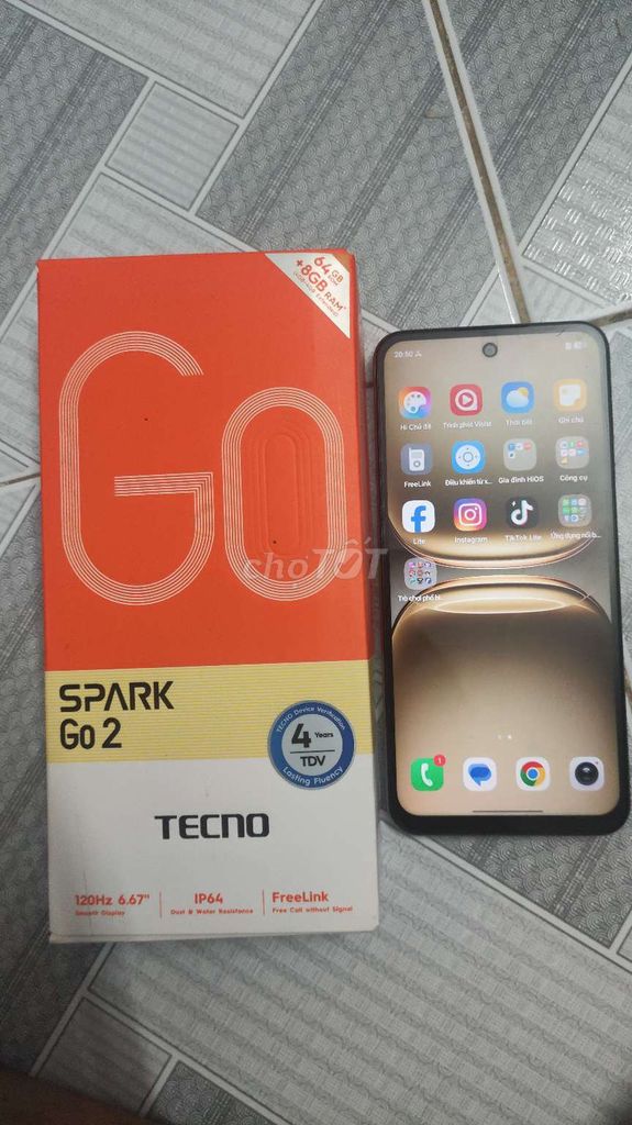TECNO Spark Go 2 64GB. Mua bán Điện thoại tại Thành phố Biên Hòa Đồng Nai được đăng bởi Sim Rẻ Biên Hoà hình 1