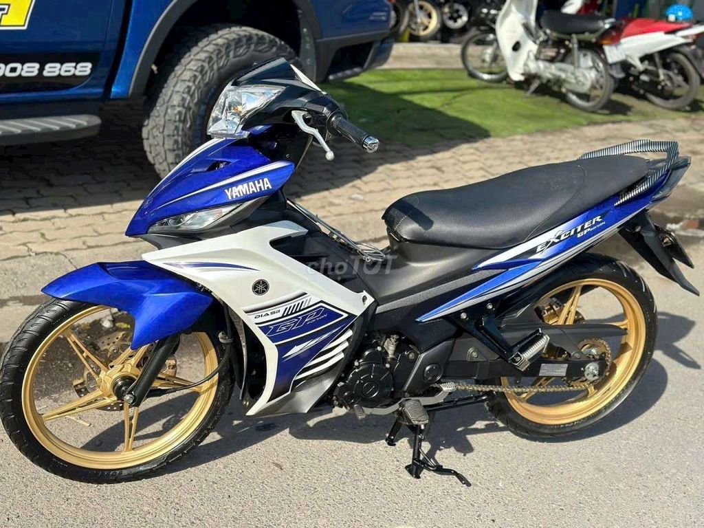 Yamaha Exciter 150 Xanh trắng. Mua bán Xe máy tại Quận Ninh Kiều Cần Thơ được đăng bởi CHXM Trung Trưc  hình 3